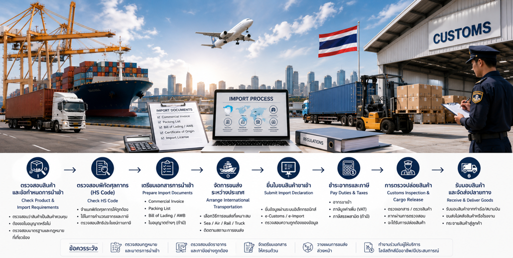 Import Process to Thailand: Step-by-Step Guide