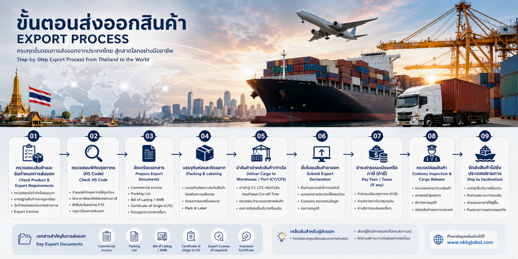 Export Process: A Step-by-Step Guide to Exporting Goods from Thailand